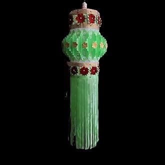ALILA Akash Kandil for Diwali Balcony Hanging Lantern Lamp Shade Kandil Jhumar For Hall Home Living Room Decor Decoration, (Self Assembly - DIY: DO IT Yourself)