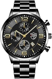 Fashion Mens Sports Watches Men Clock Luxury Stainless Steel Quartz Wrist Watch Man Business