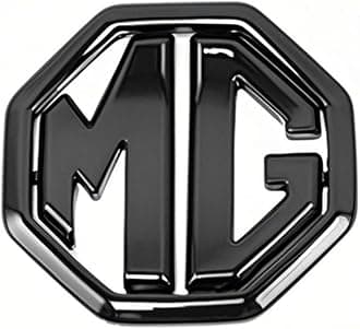 Car Emblem for MG Gloster 2020-2023, Car Exterior Decor Emblem Stickers, Grille Tailgate Emblems, Side Decals Badges, Exterior Accessories,Black-Front