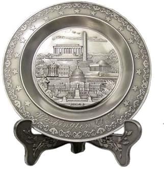 National Mall Pewter Plate with Display Stand
