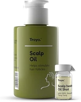 - Scalp Oil with Coconut Oil, Bhringraj Oil for Hair Growth, Bergamot Essential Oils, ORPL, and Ylang Ylang (87ml)