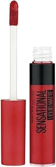 New York Lipstick, Matte Finish, Non-Sticky and Non-Drying, Sensational Liquid Matte, 14 Red Serenade, 7ml