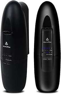 AROMAPLANAuthentic Portable Diffuser - 2 Pack - Up to 500 Sq. FT Coverage - Nanotechnology Plug in Oil Diffuser for Essential Oils -for Home and Office - Wall Silent & Waterless Oil Diffuser (Black)