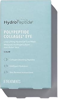 PolyPeptide Collagel Eye Masks, Line-Lifting Hydrogel Under Eye Patch, Firmer Appearance & Hydration & Dark Circles, 8 Treatments