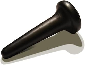 Master Massage TitanGrip Therapeutic Basalt Nail Shape Hot Massage Stone with Trigger Point and Acupressure Tool for Deep Tissue Relaxation and Reflexology Massage (1 Piece)