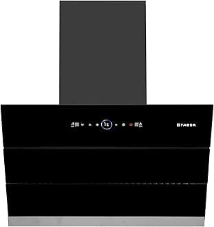 60cm 1500m³/hr BLDC Motor Autoclean Slant Chimney| Black Matt Filterless |9 Speed Control |Touch & Gesture Control |Oil Collector|2Yrs Comprehensive Warranty by Faber|Hood Maple BLDC FL HC BK 60