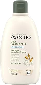 Daily Moisturising Body Wash Shower Gel for Sensitive Skin 500 ml Pack of 2 with Soothing Oat for Gentle Cleansing and Nourishment