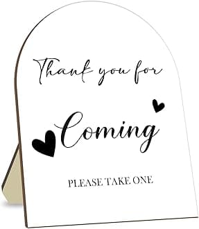 Thank You for Coming Please Take One Sign, Minimalist Decoration Bridal Shower Sign, Baby Shower Welcome Sign, Wedding Shower Birthday Party Decor Supplies 9 * 11IN