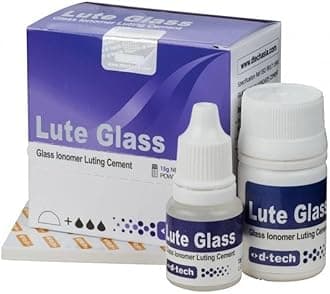 D-TECH LUTING GLASS 15G POWDER + 13G LIQUID/PACK OF 1 SET/D-TECH GLASS IONOMER LUTING CEMENT (1)