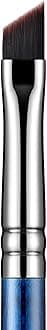 Eyeliner Brush Fine Angled - PRO Precision Gel Eye Liner Makeup Brush -Ultra Thin Slanted Flat Angle - Premium Cruelty Free Synthetic Bristles (E835 Blue)