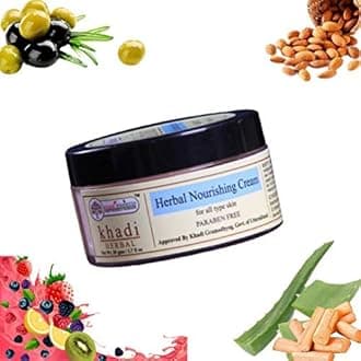 Khadi Rishikesh Ayurvedic Face Nourishing cream,-Moisturizing Massage Cream For Dull & Dry Skin -Day/Night Cream- Parabens & SLS Free-Skin Lightening /Brightening/Glowing-Women/Men ,50GM,हर्बल नरिशिंग क्रीम