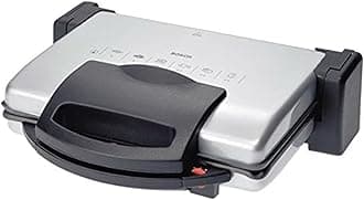 Bosch Contact Grill, 1800 Watt, Silver, TFB3302GB Min 1 year manufacturer warranty