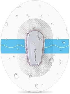 HONYOU 36Pack G6 Adhesive Patches Waterproof, Transparent G6 Over Patches 10 Days Long Stay CGM Tape G6 Overpatch, One-Handed Easy to Use Latex-Free & Hypoallergenic