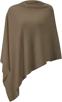 Womens Poncho Sweater Versatile Lightweight Solid Knitted Scarf Cape Accessories for Women