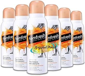 Femfresh Intimate Hygiene Deodorant Spray 125ml **6 PACK DEAL**