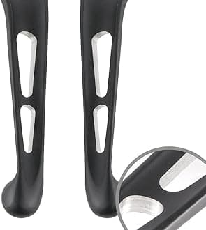 KiWAV Slotted 10201 2color hand control lever black compatible for Harley '96-'03 XL '96-later Dyna '96-'14 Softail '96-'07 Touring