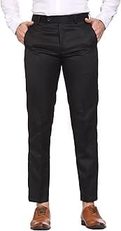 MALENO Slim Fit Men Cotton Blend Formal Trouser
