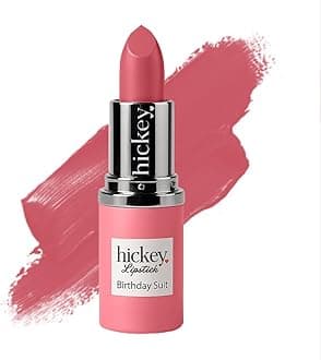 Hickey Lipstick Refill - Birthday Suit (Best Nude) - Hydrating Formula with Jojoba Oil, Long Lasting Velvet Finish Formula - Vegan & Gluten-Free