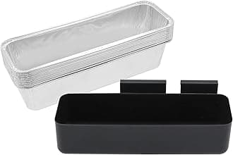 LS'BABQ Grease Cup Catcher Holder with 10-Pack Disposable Foil Grill Drip Pans,BBQ Accessories for Camp Chef SG14 SG30 SG60 SG90 SG100 Professional Griddle