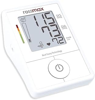 Rossmax X1 Fully Automatic Digital Blood Pressure Monitor with Large Display, Cuff Detection technology and Risk Indicator (White)…