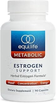 Equilife Estrogen Support, Herbal Blend Womens Supplement with Black Cohosh, Red Clover, and Gotu Kola for Overall Wellness, Plant Based Formula for Daily Support, Gluten Free, Non GMO, 90 Capsules