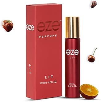 - Eze Perfume Elevate Lit Eau De Parfum For Women - 18ml | Long-Lasting Luxury | Raspberry & Sour Cherry Scent | Floral Jasmine & Violet | Warm Musk, Vanilla & Cashmeran Base | Premium Fragrance