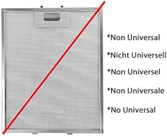 SPARES2GO Metal Mesh Filter for New World Cooker Hood/Extractor Fan Vent (Universal, Pack of 3 Filters, Silver, 318 x 258 mm)