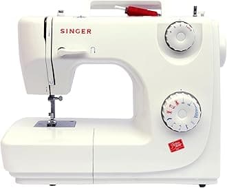 SINGER 8280 Zig Zag Sewing Machine | 8 Built in Stitches | 24 Stitch Function | Auto Needle Threader | 70W Powerful motor | 2 Years Warranty | White