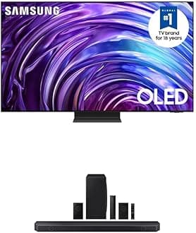 SAMSUNG 77-Inch Class OLED 4K S95D Series HDR Pro Smart TV (QN77S95D, 2024 Model) w HW-Q910D 9.1.2 ch Soundbar w/Dolby Audio, Surround Sound Expansion, Wireless Subwoofer, 2024