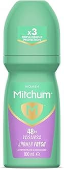 MitchumWomen 48HR Protection Roll-On Deodorant & Anti-Perspirant, Shower Fresh, 100 ml