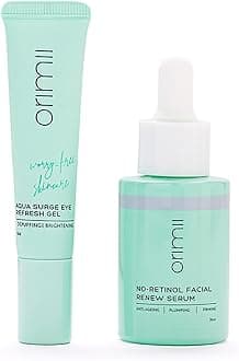 Orimii Retinol-Free Youth Restore Regime with Anti-Ageing Serum & Eye Cream | With 1% Bakuchiol (Natural Alternative to Retinol) & Vitamin C Powered Combo | Safe For Pregnant & Breastfeeding Women