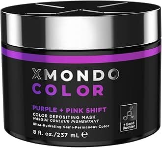XMONDO Color Purple + Pink Shade Shift Mask – Semi-Permanent Dye with Bond Booster & Hyaluronic Acid, 8 oz