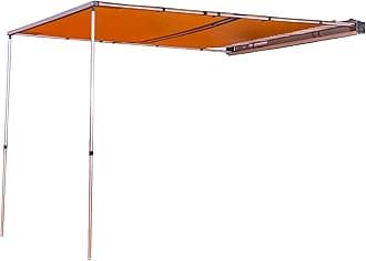 4x4 Accessories Retractable Aluminium Awning 2500x2500mm 8.2 Feet x 8.2 Feet Deal for Camping, Roadtrips, Outdoor Trips, Travel, Expedition, RV, Camper, 4x4