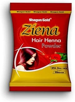Shagun Gold 100% Natural & Pure Red Henna Hair Color Ziena Powder for Coloring