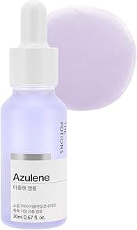 The Potions Azulene Ampoule L Guaiazulene Contained Facial Ampoule For Soothing Sensitive And Strengthen The Skin Barrier L Korean Skincare, Crueltyfree, Hypoallergenic 20Ml