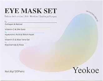 1.Diverse Formulas, Specific Solutions Our eye masks come in five different formulas (Collagen & Retinol Eye Patches + Vitamin C & Gold Eye Patches
