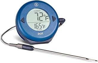 ThermoWorks DOT — Chefs’ Favorite Simple Alarm Thermometer - Nautical Blue