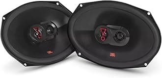 JBL Stage3 9637 3-way car speaker set by Harman Kardon - 375 watt car speakers - oval JBL box large 6" x 9" (152 mm x 230 mm), black