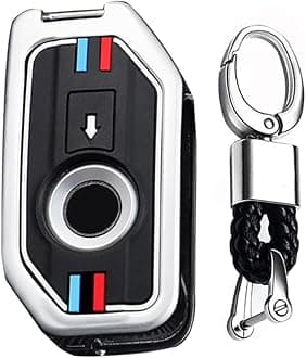 Zinc Alloy Key Fob Case Cover Fit For BMW F850 GS R1200 GS LC R1250GS ADV R1200GS LC Key Accessories Protector Silver