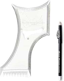As Seen On The Cut Buddy Shark Tank - Large Beard Shaping Tool Comb, Hair Shaping Guide, Men's Beard Template Tool, Goat Liner, Mustache Styling Shaper, Neck Shave Guide, Side Barn Guard Stencil