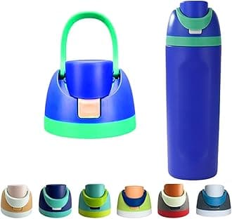 Fif for your Owala FreeSip experience with our Replacement Cap! Compatible with Owala Cup sizes 16oz 24oz 32oz and 40oz this BPA-free One-Touch Water Bottle Top Cap ensures a leak-proof seal (Blue)