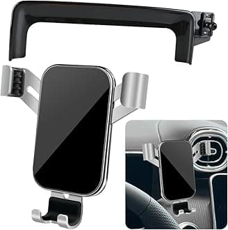 LUNQIN Car Phone Holder for Mercedes Benz C-Class 2022 2023 2024 2025 2026 and GLC Class 2023-2026 and CLE 2024-2026 Auto Interior Accessories Cell Phones Mount Cellphone Mobile Cradle Screen Stand