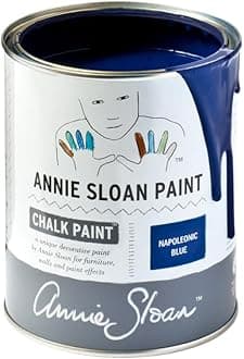 Annie Sloan Chalk Paint® (Napoleonic Blue, 1 Litre/33.8 Fl Oz) a unique decorative paint for furniture, cabinets and home décor with no sanding or priming