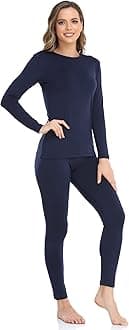 WEERTI Thermal Underwear for Women Long Johns with Fleece Lined Base Layer Women Cold Weather Top Bottom
