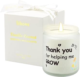 Lihome Teacher Appreciation Gifts - Funny Teacher's Day, Thanksgiving, Birthday, Christmas Gifts, Vanilla Coconut Candles