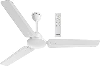 EXA 1200mm 5 Star BLDC Ceiling Fan with RF Remote Control | Upto 60% Energy Saving, Anti Rust, 100% Copper Winding, High Speed, 7 Speed Settings (White)