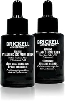 Brickell Men's Day and Night Serum Routine, Natural and Organic, Scented