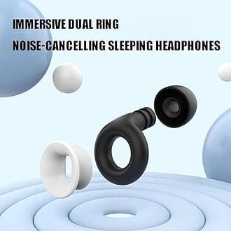 Moto Earplugs for Motorcycles, Motorcycle Ear Plugs Wind, Earplugs for Sleeping Noise Cancelling, Reusable Silicone Ear Plugs, Reduce Wind Noise Ear Plugs for Motorcycles and Travel(White and Black)