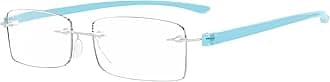 Eyekepper Reader Small Lens Rimless Reading Glasses Men Women