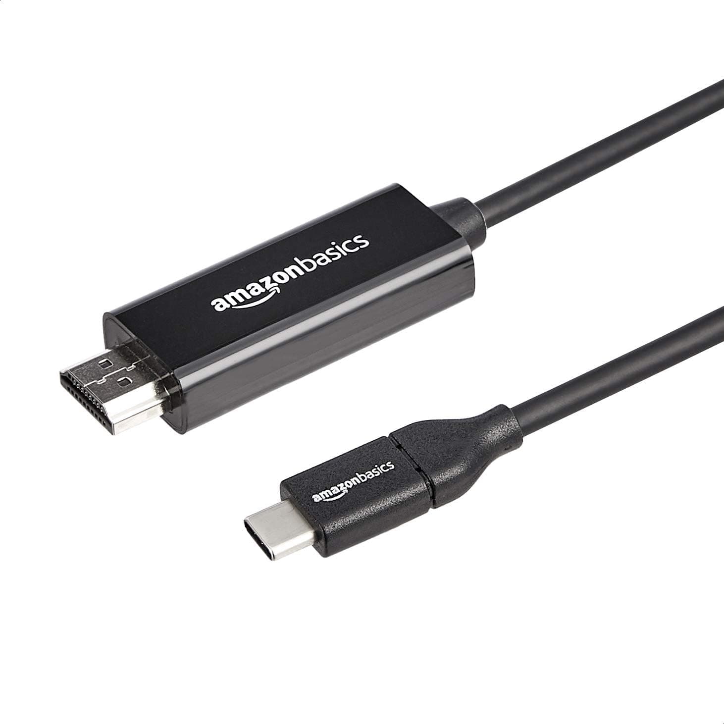 Uni-Directional USB-C (Source) to HDMI (Display) Cable Adapter (Thunderbolt 3 Compatible) 4K@30Hz, 3 feet, Black